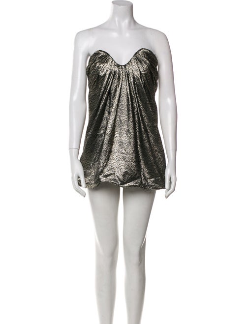 Yves Saint Laurent Strapless Mini Dress