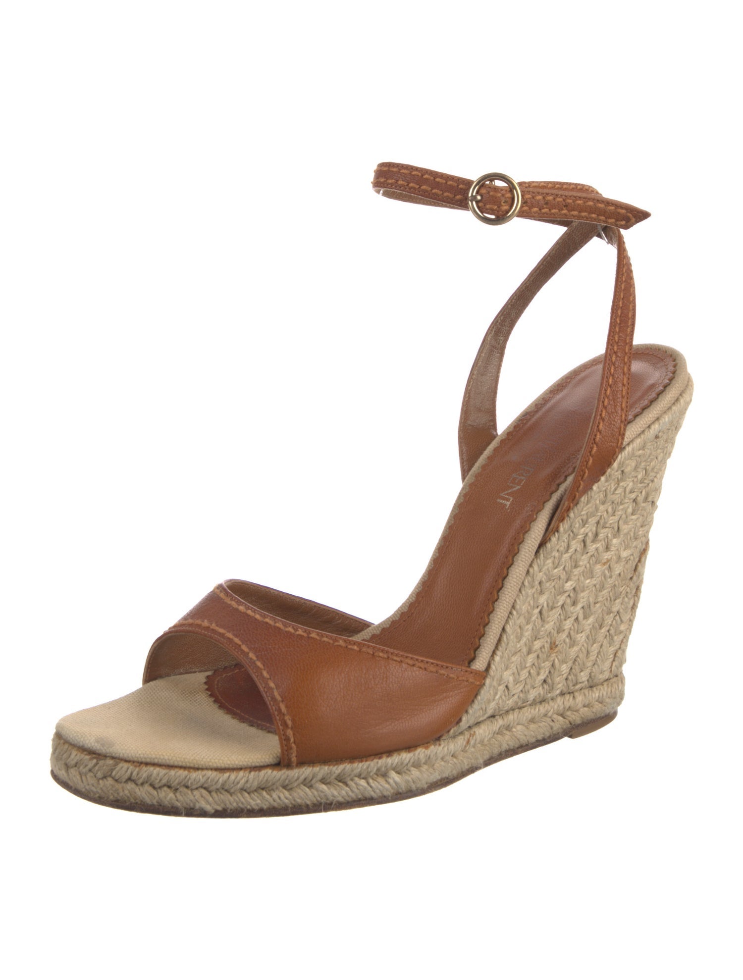 Yves Saint Laurent Leather Espadrilles