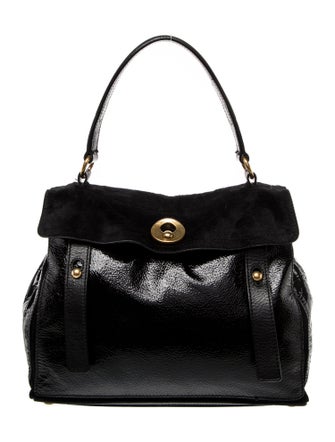 Yves Saint Laurent Patent Leather Top Handle Bag