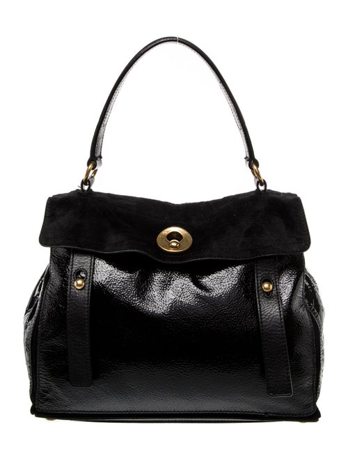 Yves Saint Laurent Patent Leather Top Handle Bag