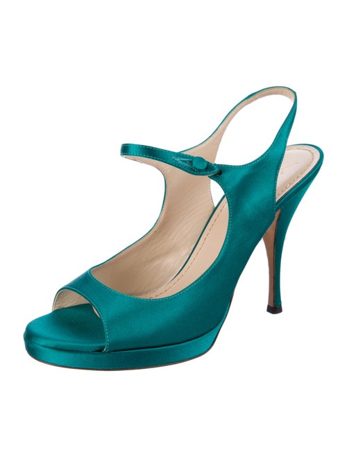 Yves Saint Laurent Satin Slingback Sandals