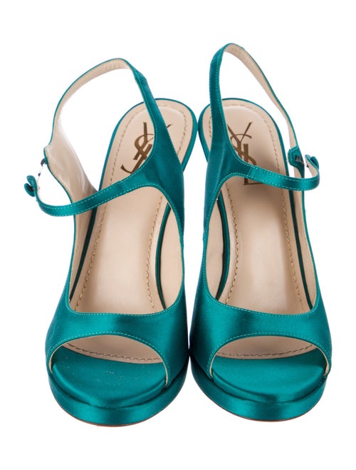 Yves Saint Laurent Satin Slingback Sandals