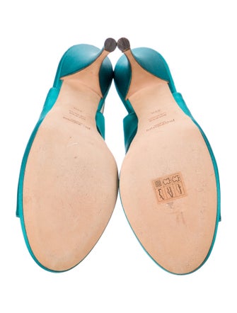 Yves Saint Laurent Satin Slingback Sandals