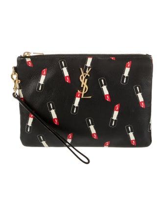 Saint Laurent Leather Clutch