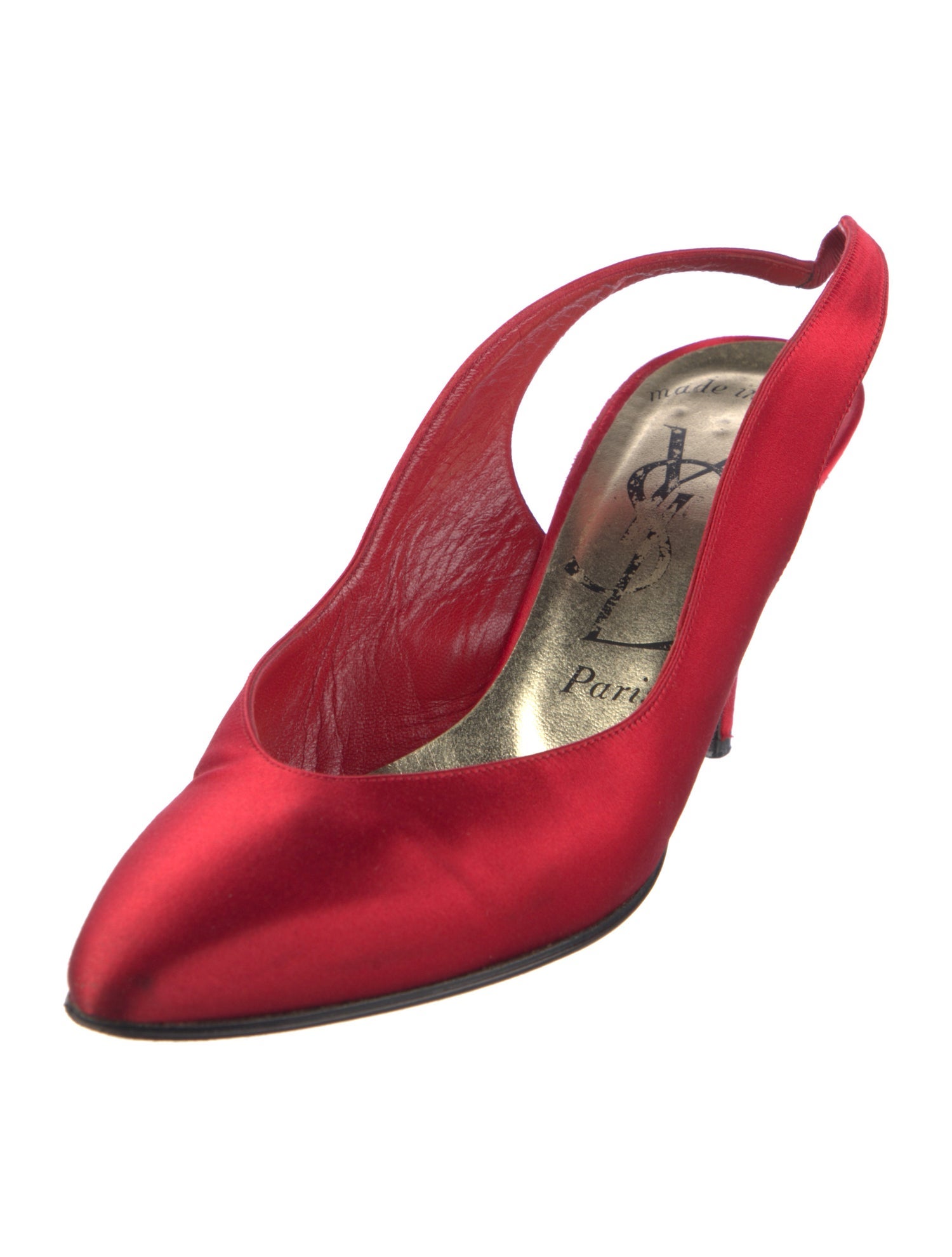 Yves Saint Laurent Vintage Late 1980's - Early 1990's Slingback Pumps