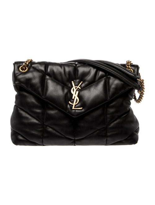 Saint Laurent Quilted Lou Puffer Shoulder Bag Medium 2022