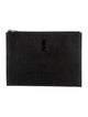 Yves Saint Laurent Embossed Leather Portfolio