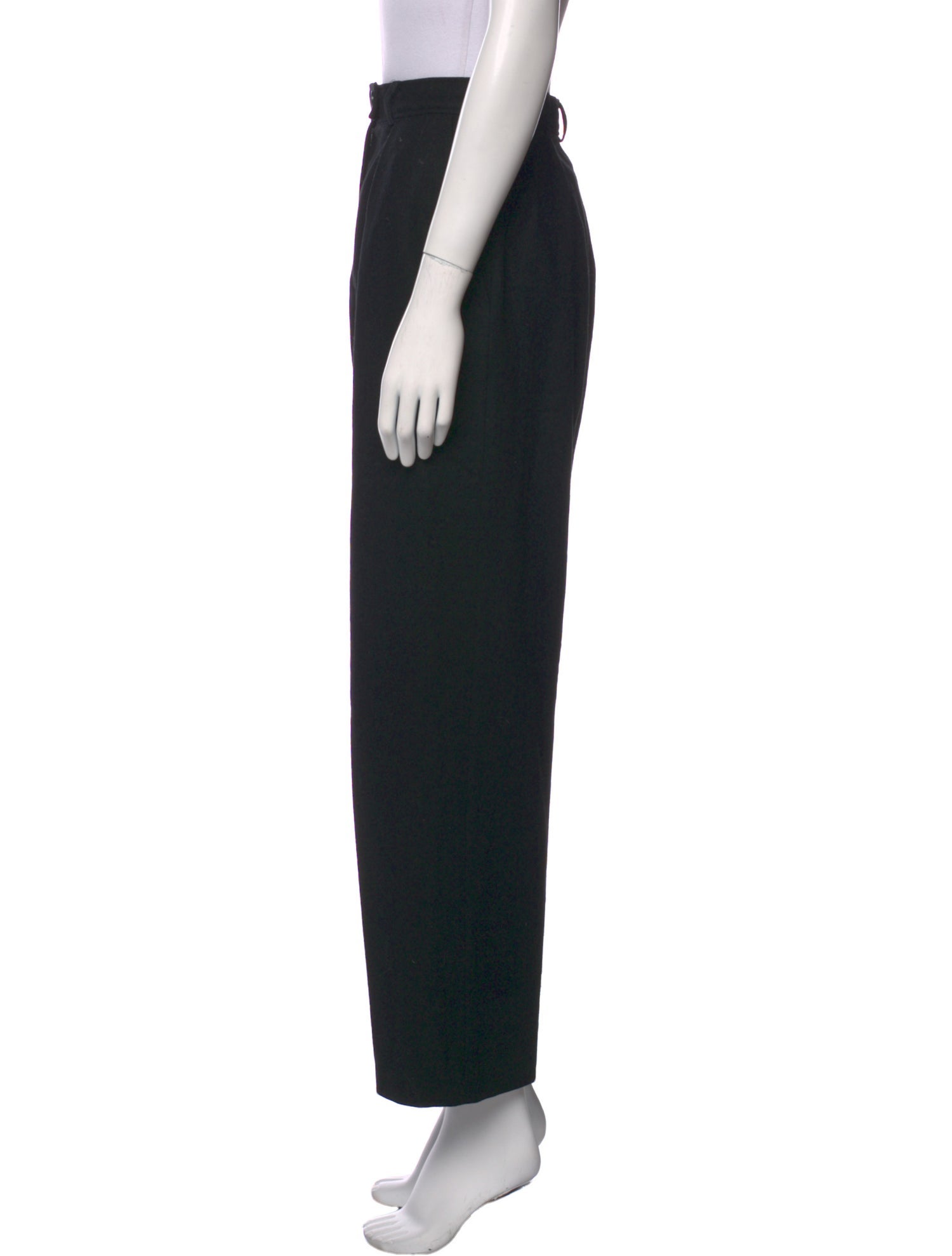 Yves Saint Laurent Wool Wide Leg Pants