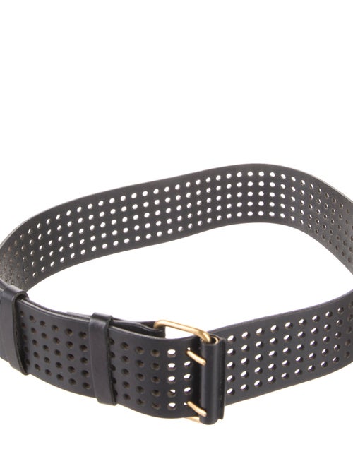 Yves Saint Laurent Wide Leather Waist Belt