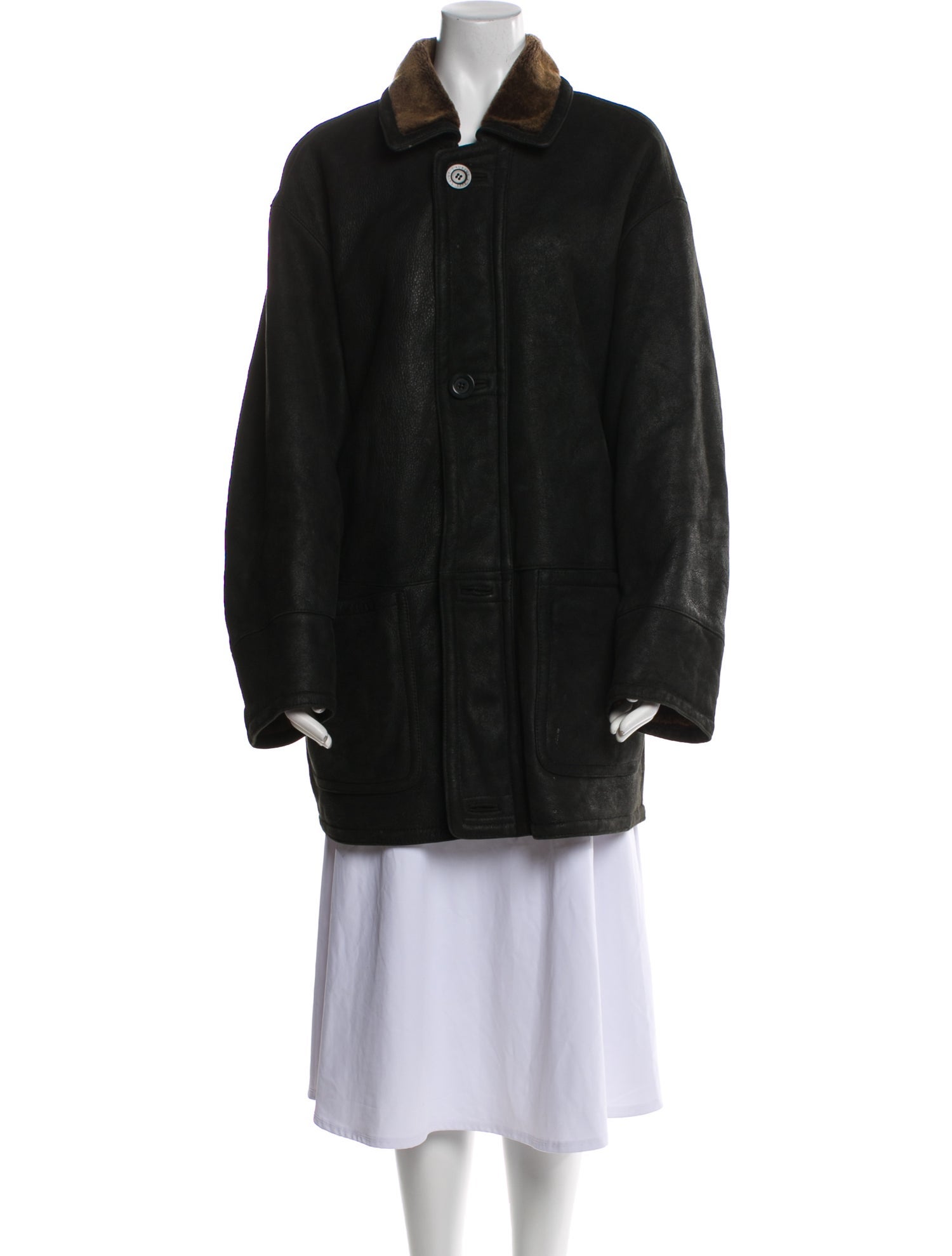 Yves Saint Laurent Vintage Shearling Faux Fur Coat