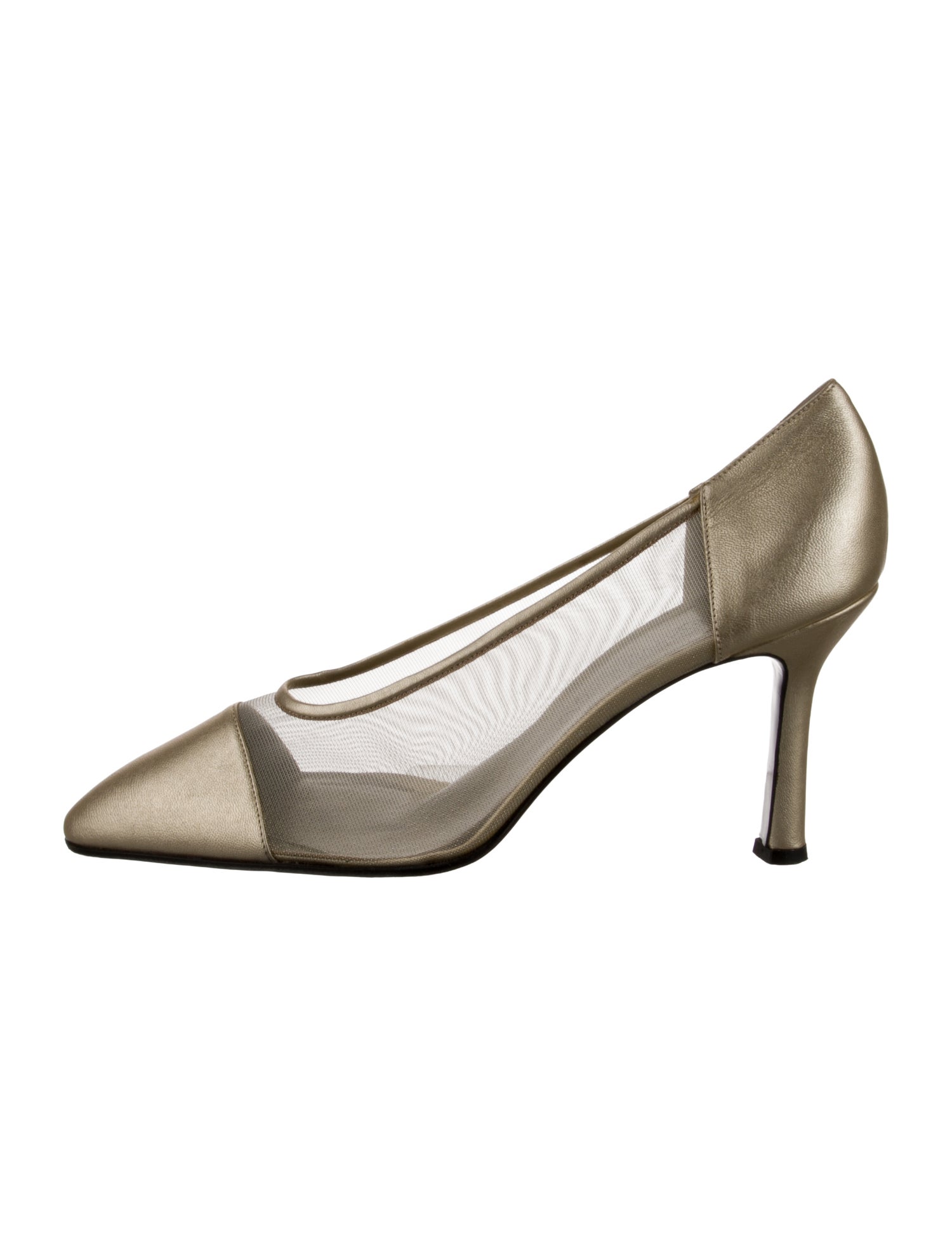 Yves Saint Laurent Mesh Mesh Accents Pumps