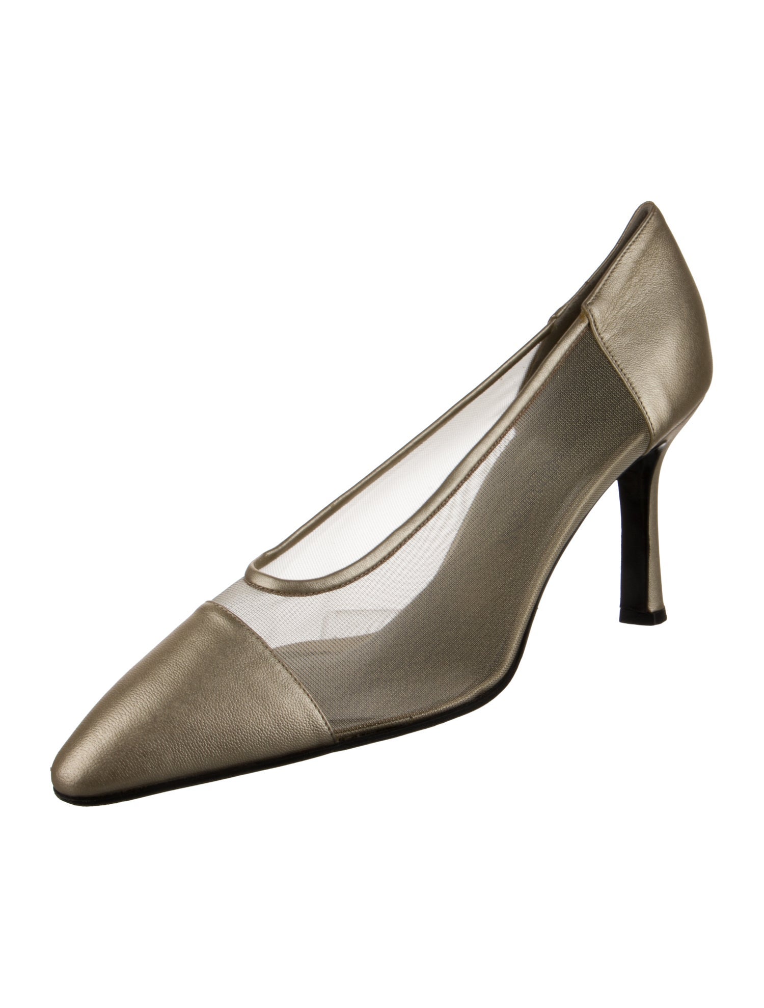 Yves Saint Laurent Mesh Mesh Accents Pumps