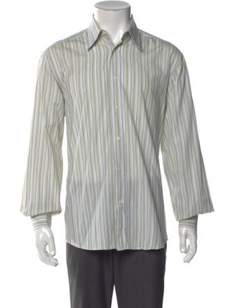 Yves Saint Laurent Striped Long Sleeve Shirt