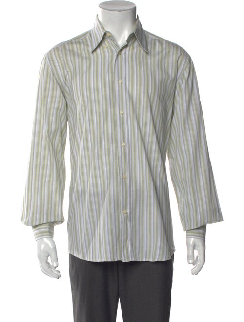 Yves Saint Laurent Striped Long Sleeve Shirt