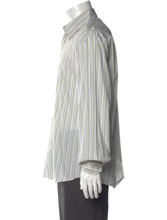 Yves Saint Laurent Striped Long Sleeve Shirt