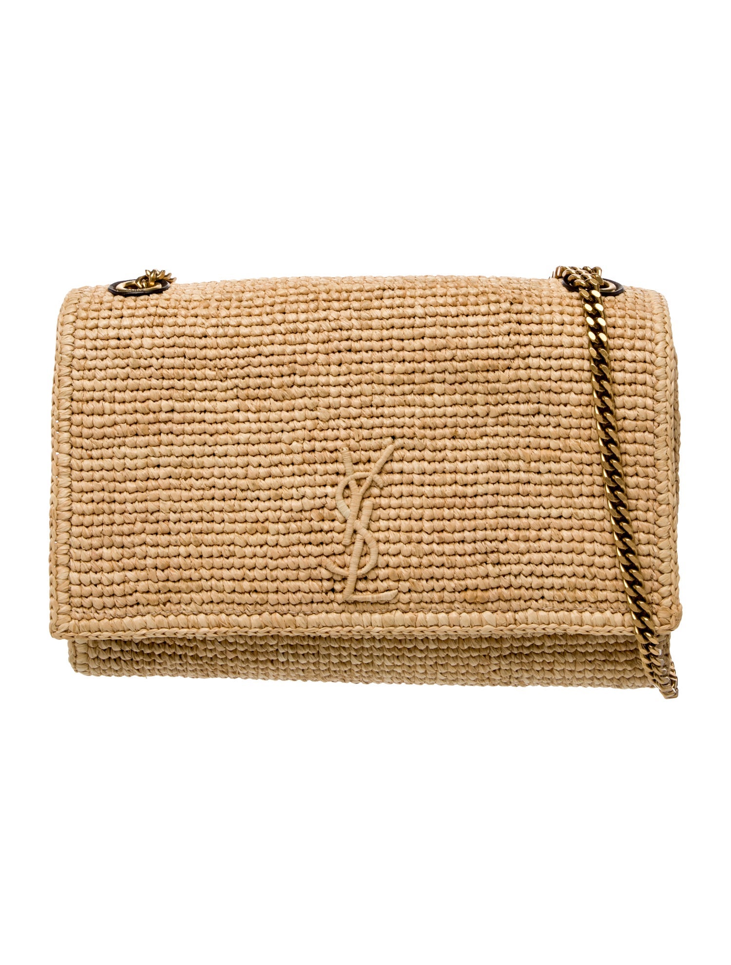 Saint Laurent Raffia Crossbody Bag