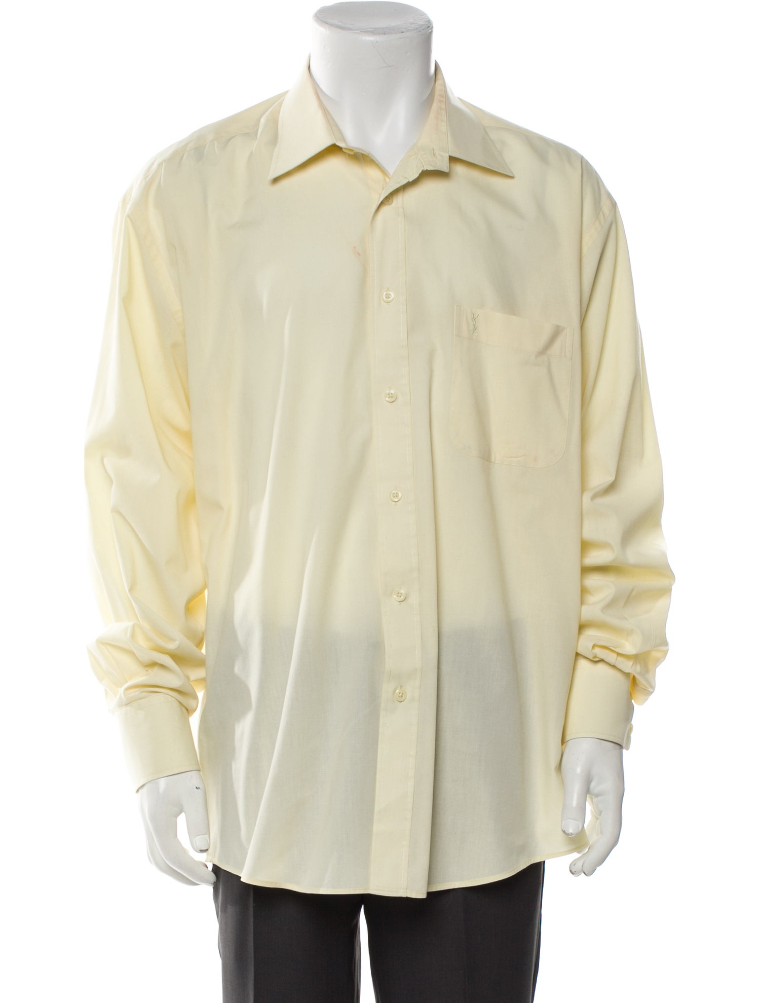 Yves Saint Laurent Striped Long Sleeve Shirt