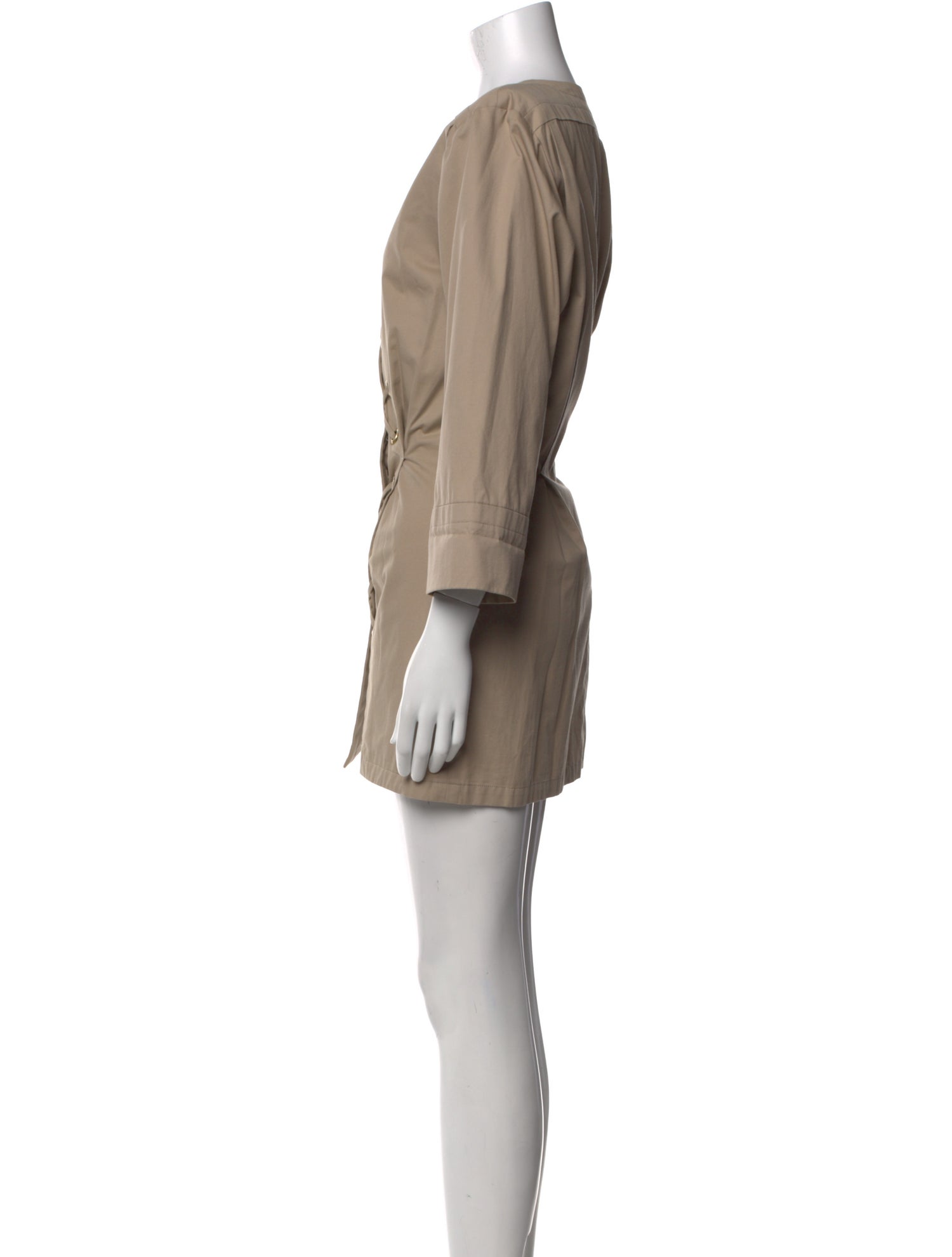 Yves Saint Laurent V-Neck Mini Dress