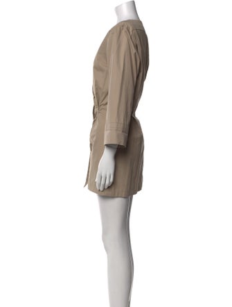 Yves Saint Laurent V-Neck Mini Dress