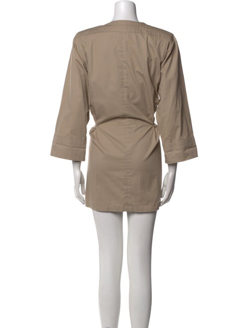 Yves Saint Laurent V-Neck Mini Dress