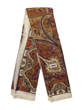 Yves Saint Laurent Printed Scarf