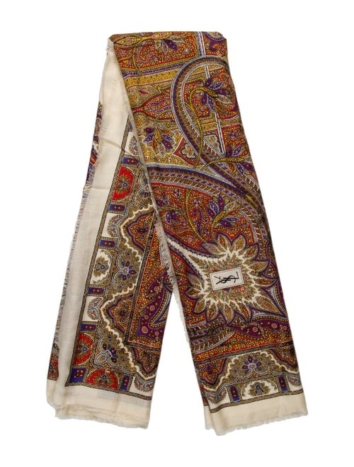Yves Saint Laurent Printed Scarf