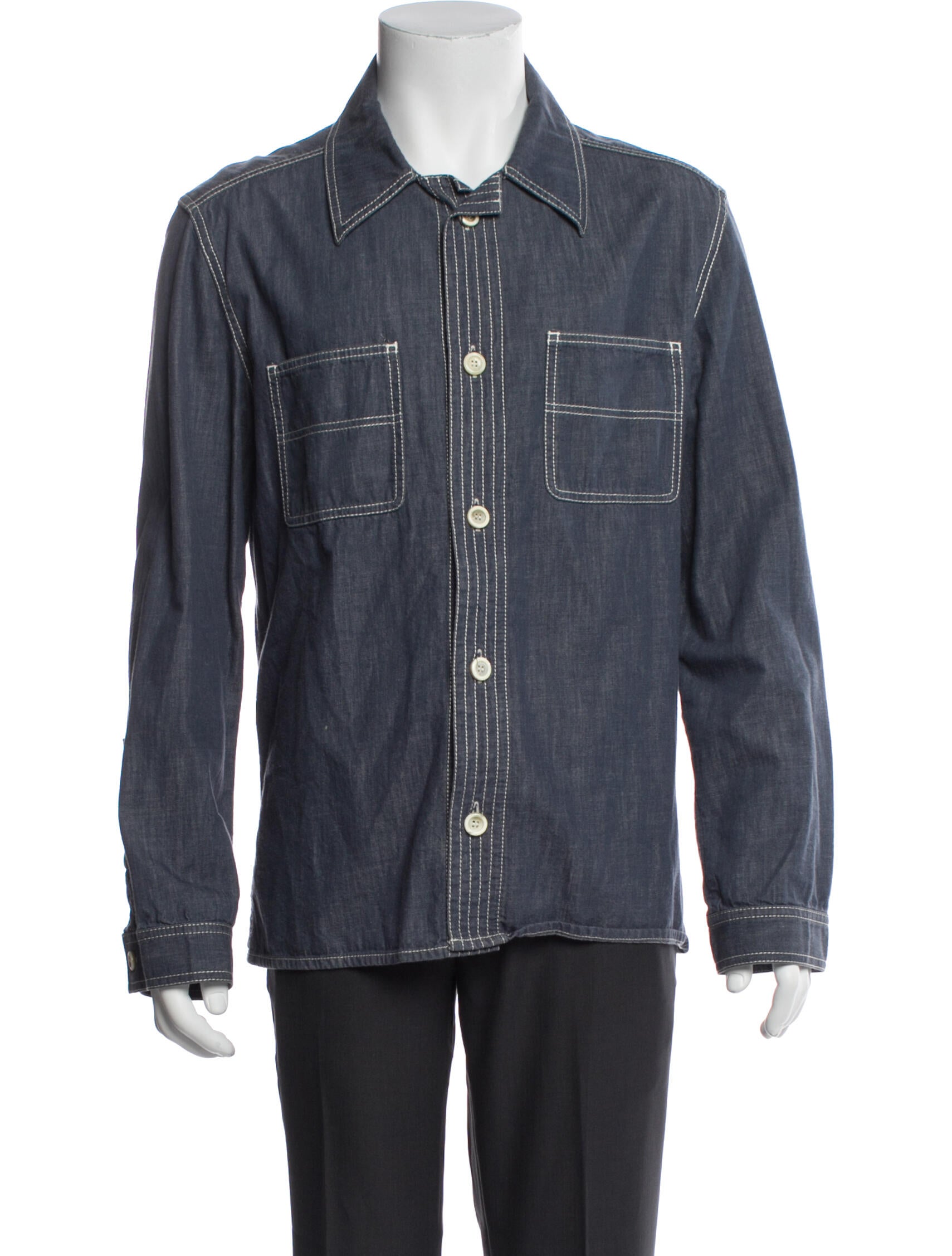 Yves Saint Laurent Rive Gauche Vintage 2006 Denim Shirt