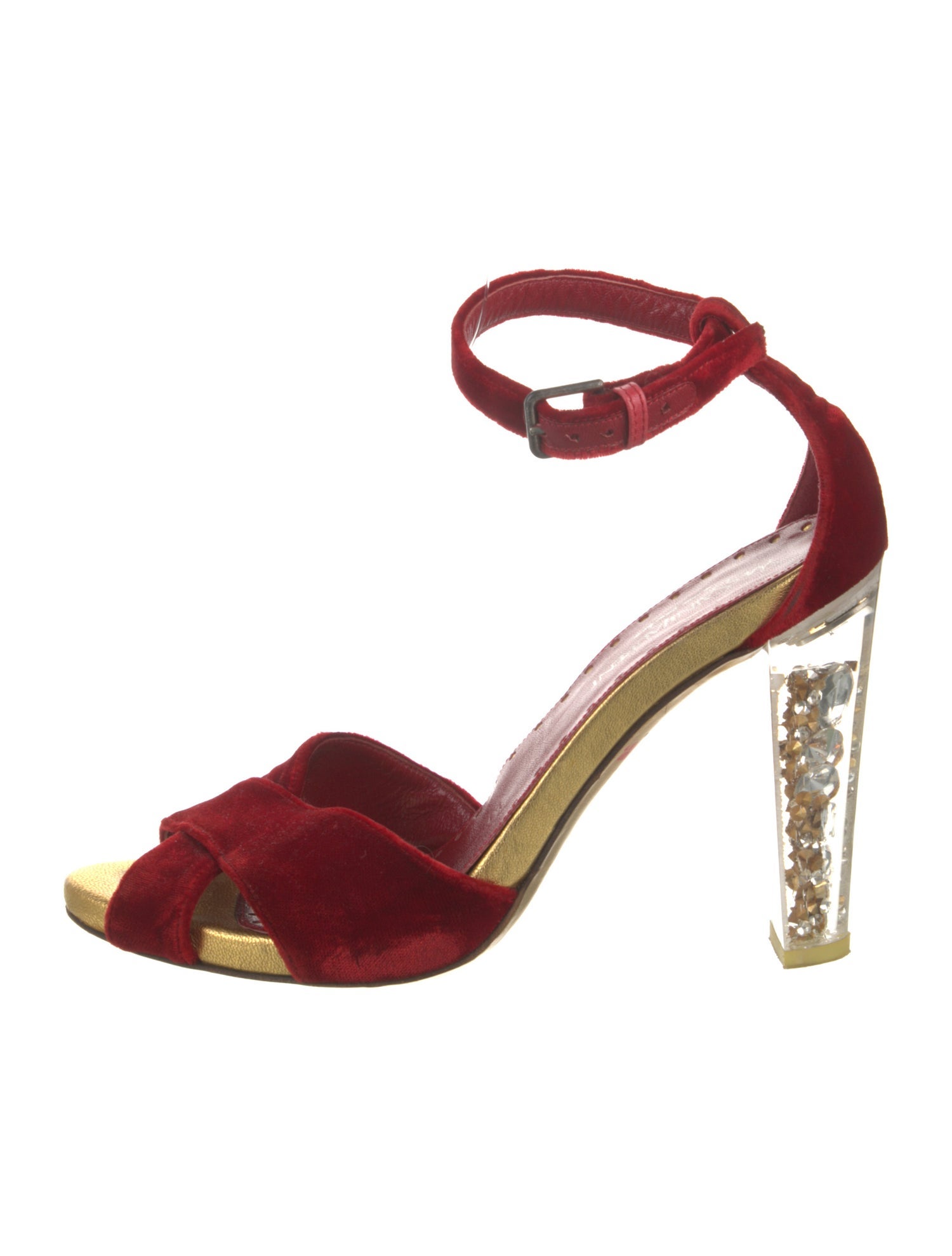 Yves Saint Laurent Velvet D'Orsay Pumps