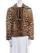 Yves Saint Laurent Animal Print Jacket