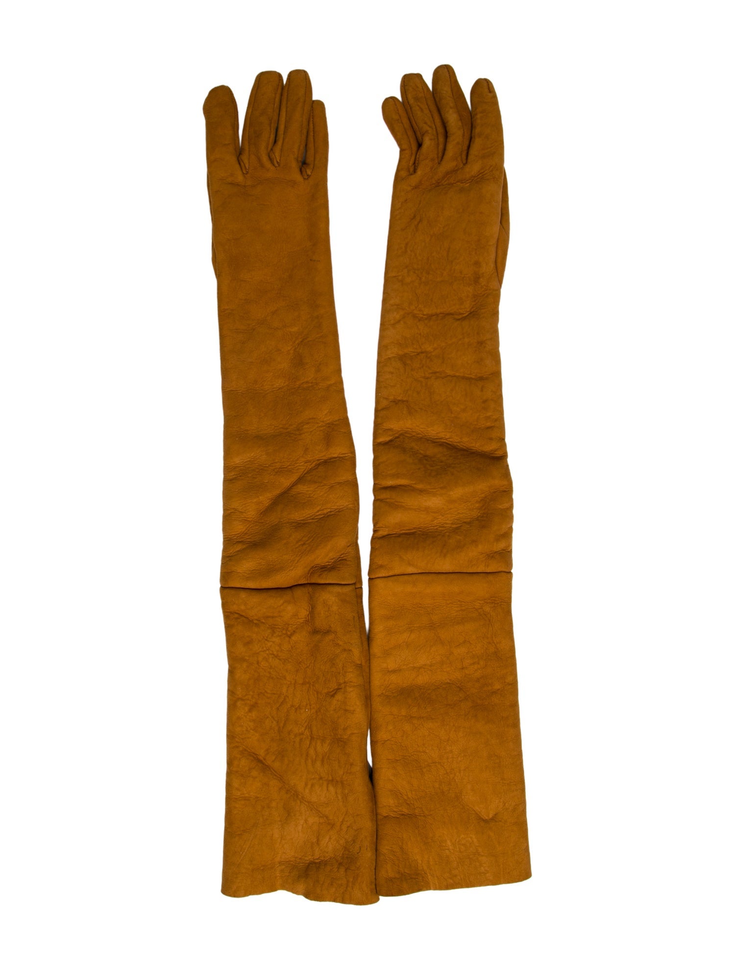 Yves Saint Laurent Vintage 2010 Shearling Long Gloves w/ Tags