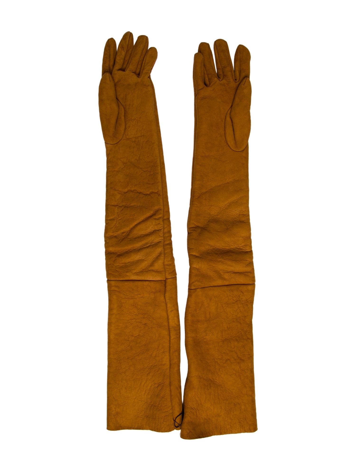 Yves Saint Laurent Vintage 2010 Shearling Long Gloves w/ Tags