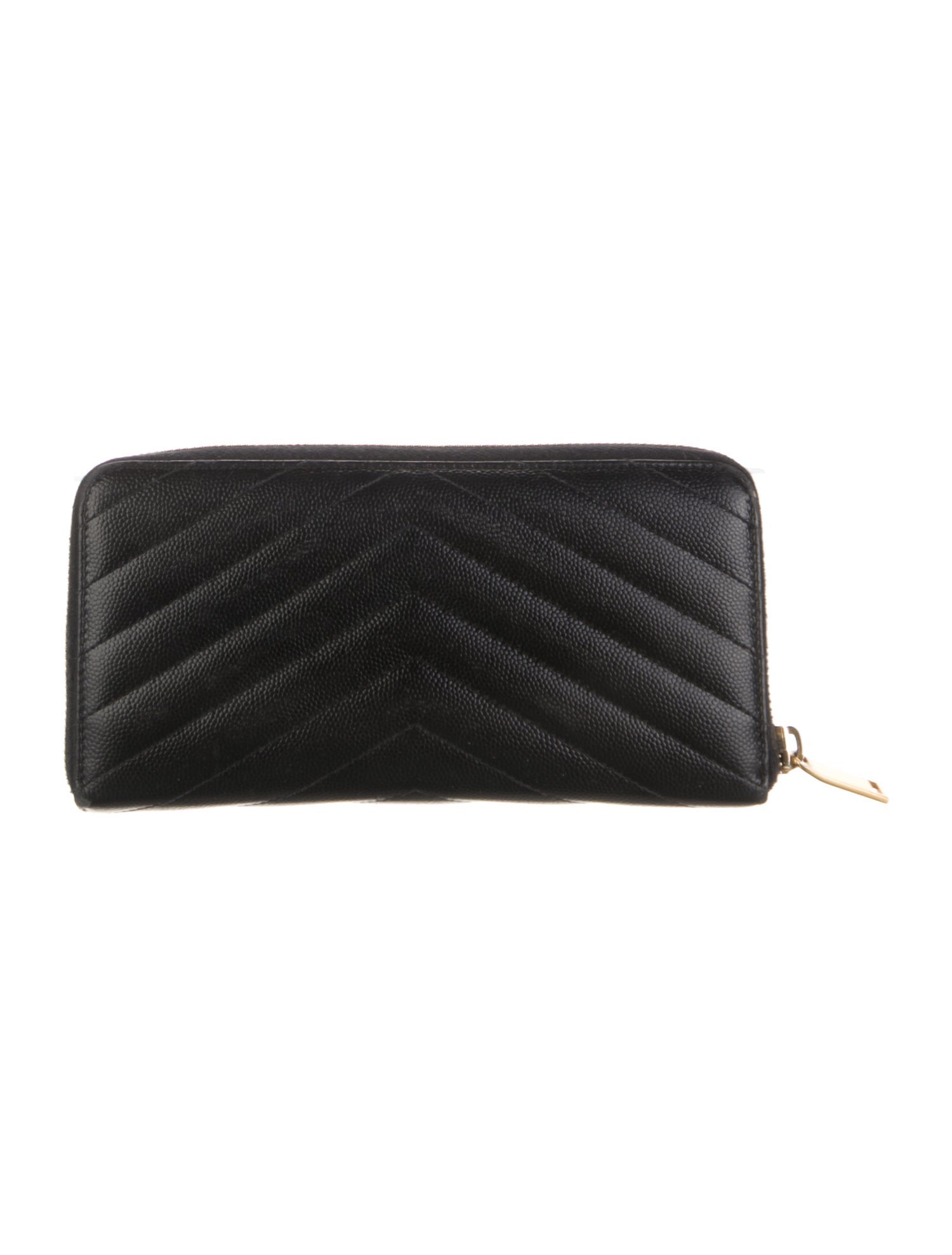Saint Laurent YSL Monogram Large Zip Signature Logo Continental Wallet
