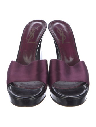 Yves Saint Laurent Leather Slides