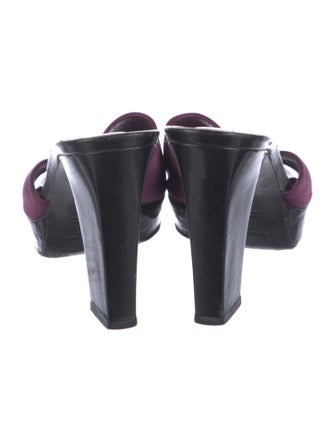 Yves Saint Laurent Leather Slides