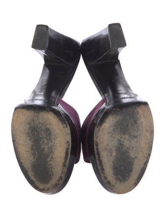 Yves Saint Laurent Leather Slides