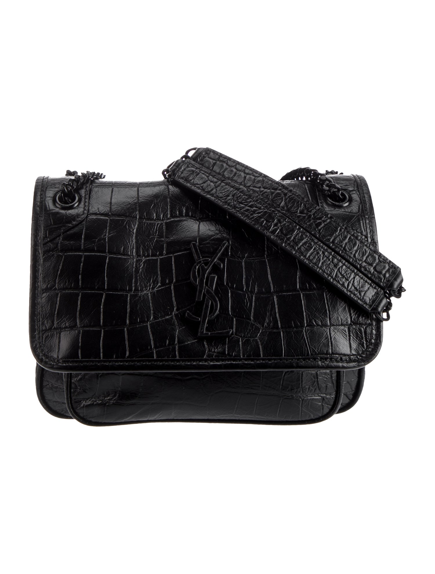 Saint Laurent Embossed Leather Niki Medium