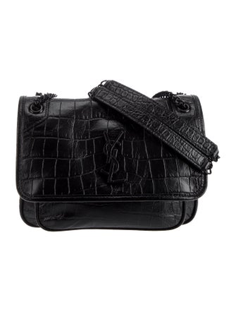 Saint Laurent Embossed Leather Niki Medium