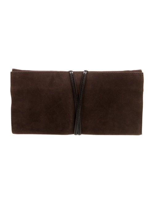 Yves Saint Laurent Rive Gauche Suede Clutch
