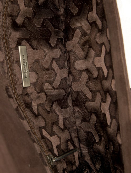 Yves Saint Laurent Rive Gauche Suede Clutch