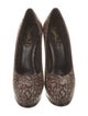 Yves Saint Laurent Rive Gauche Python Animal Print Pumps