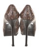 Yves Saint Laurent Rive Gauche Python Animal Print Pumps