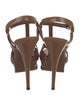 Yves Saint Laurent Patent Leather T-Strap Sandals