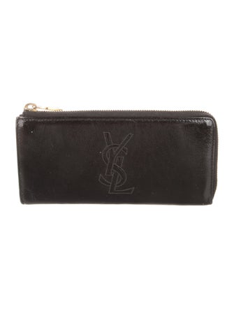 Yves Saint Laurent Patent Leather Continental Wallet