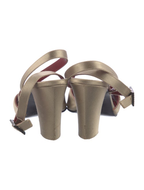 Yves Saint Laurent Satin Crystal Embellishments D'Orsay Pumps