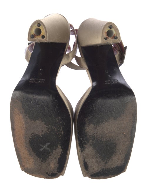 Yves Saint Laurent Satin Crystal Embellishments D'Orsay Pumps