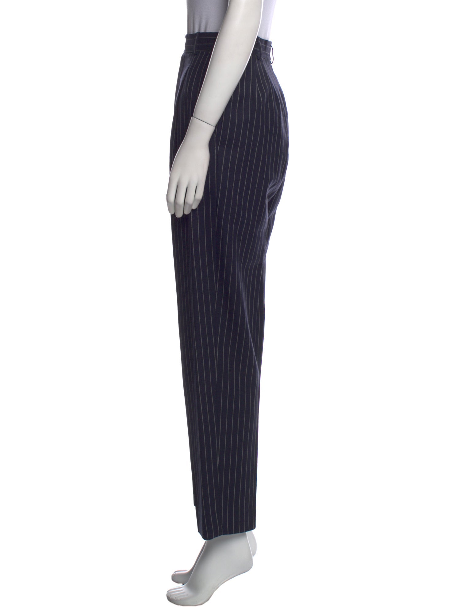 Yves Saint Laurent Wool Straight Leg Pants
