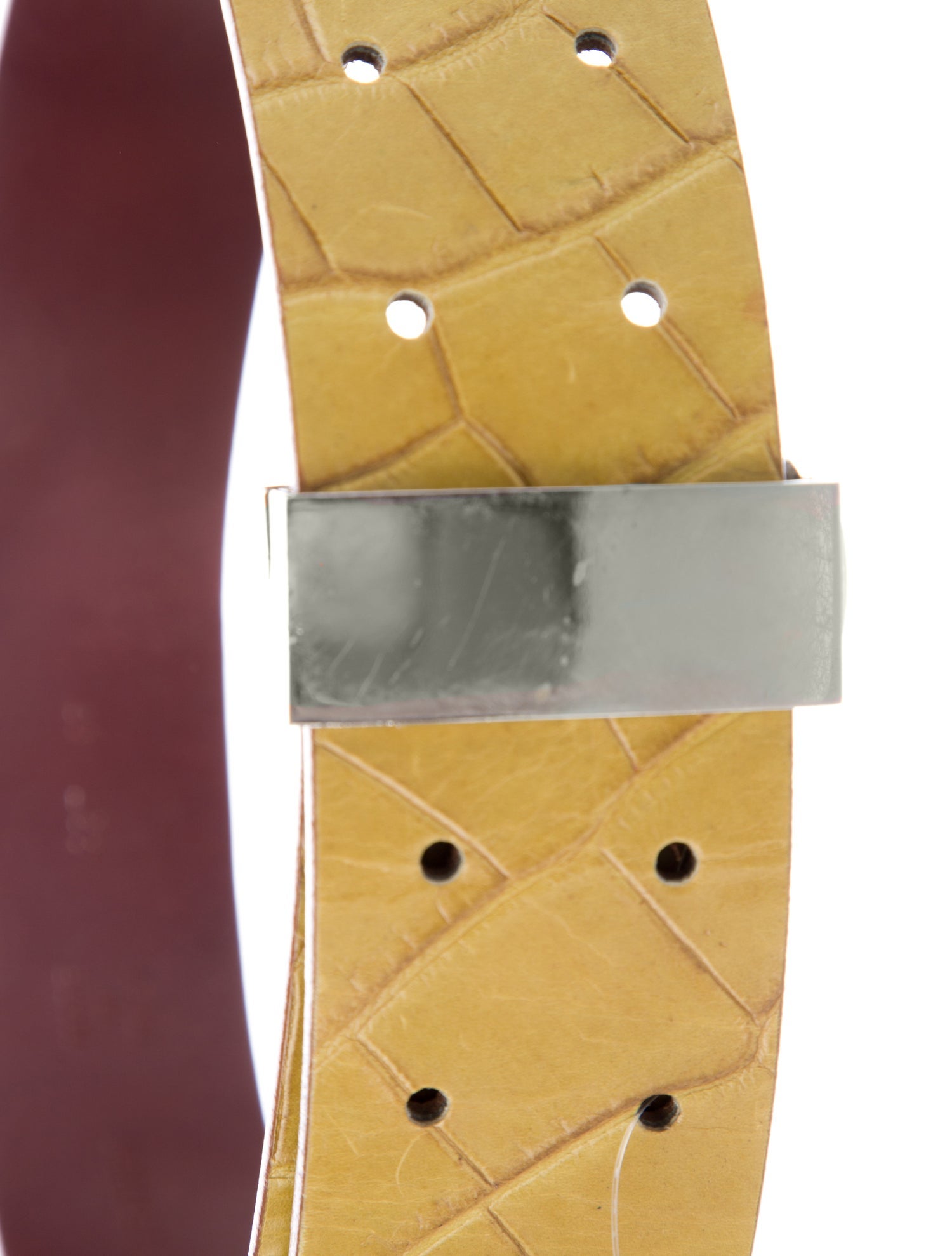 Yves Saint Laurent Rive Gauche Wide Leather Waist Belt