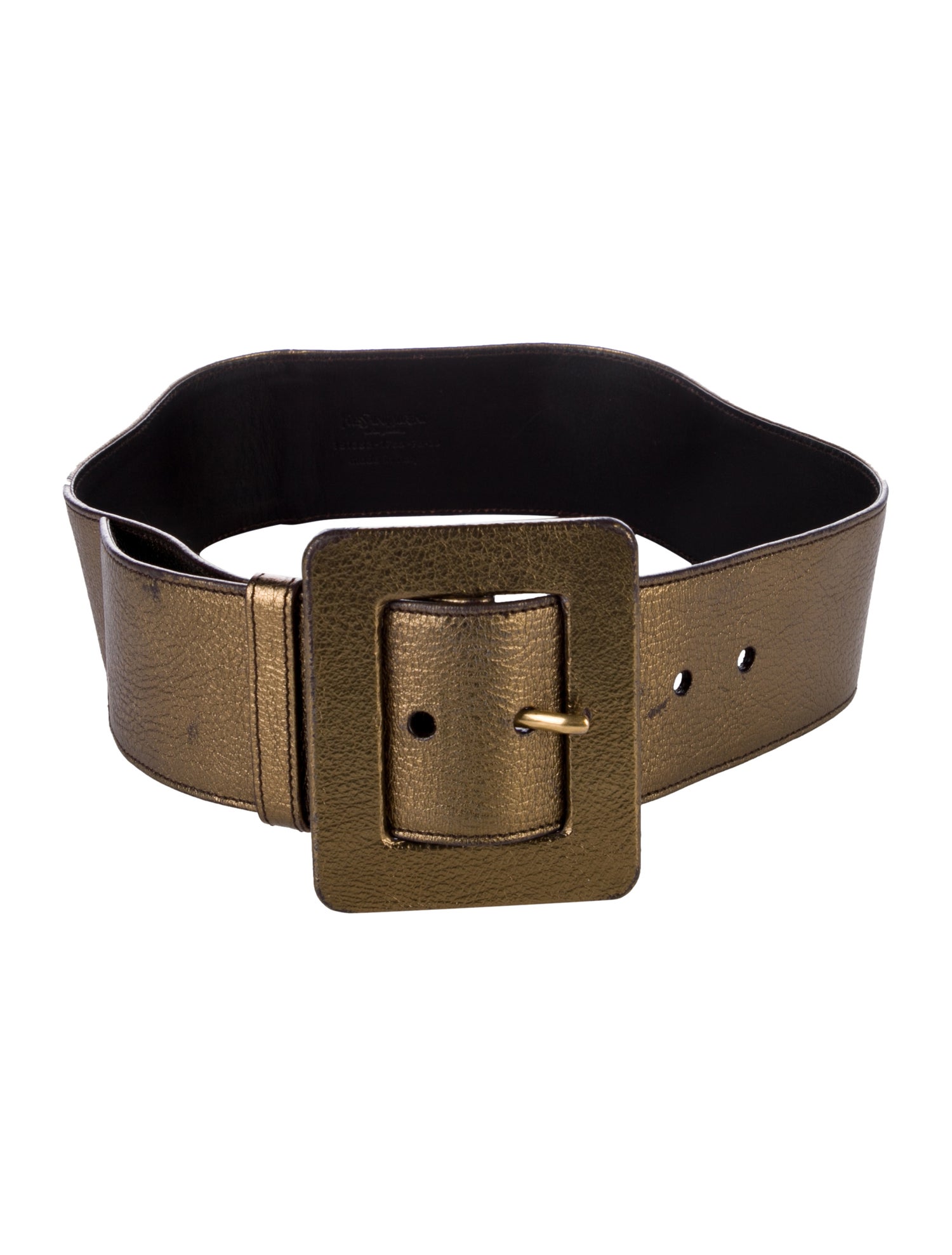 Yves Saint Laurent Wide Leather Belt