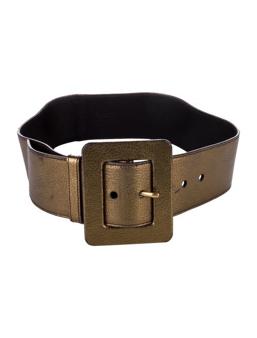 Yves Saint Laurent Wide Leather Belt
