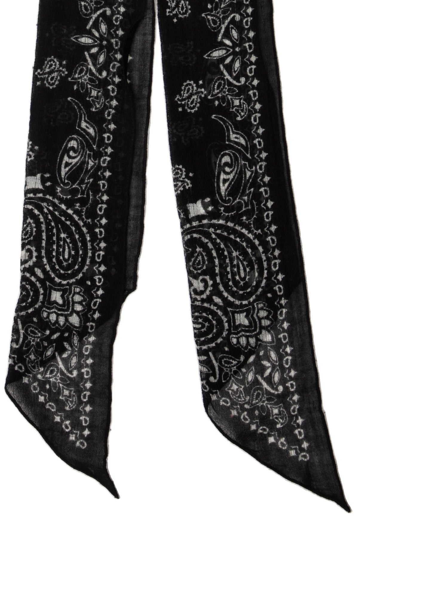 Saint Laurent Silk Paisley Print Bandeau